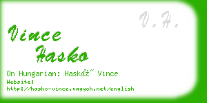 vince hasko business card